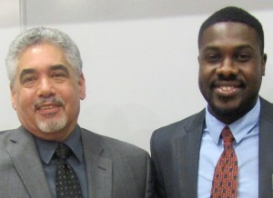 Bruce Simmons, MD (at left), and medical student James Osei-Sarpong 