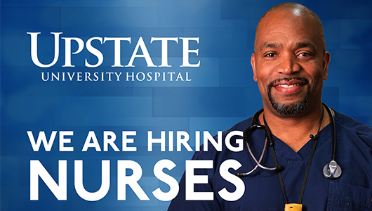 Upstate hosts hiring event for registered nurses Sept. 18