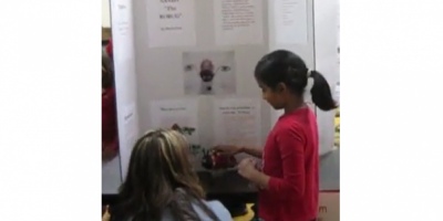 Pranitha as a budding scientist in the early 2010s